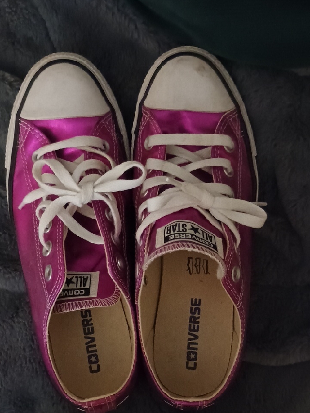 Converse Metallic Fuchsia Low Top Sneakers